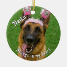 Pet Photo Memorial Ornament