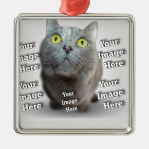 PET Photo ✨ Mooie Custom Metalen Ornament