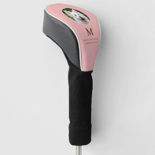 Pet Photo Peach Pink gepersonaliseerd Golfheadcover