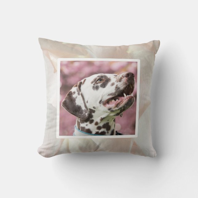 Pet photo - pearl colour  kussen (Voorkant)