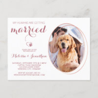 Pet Photo Personalized Dog Wedding Roos Gold