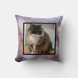 pet photo - purple dots kussen