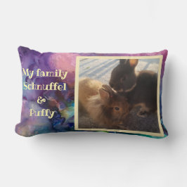 Pet Photo - purple paint Kussen