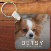 Pet Photo Rainbow Bridge Memorial Sleutelhanger (Voorkant)