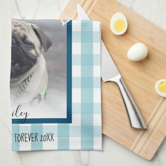 Pet Photo Rustic Pset Keepomwille Theedoek (Quarter Fold)