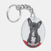 Pet Photo with Name Personalized Sleutelhanger (Voorkant Links)
