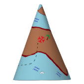 pet "Pirate Map" Feesthoedjes (Rechts)