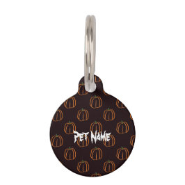 Pet pompoen label huisdierpenning