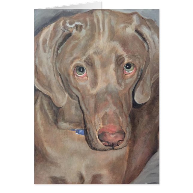 Pet Portrait - Weimaraner (Voorkant)