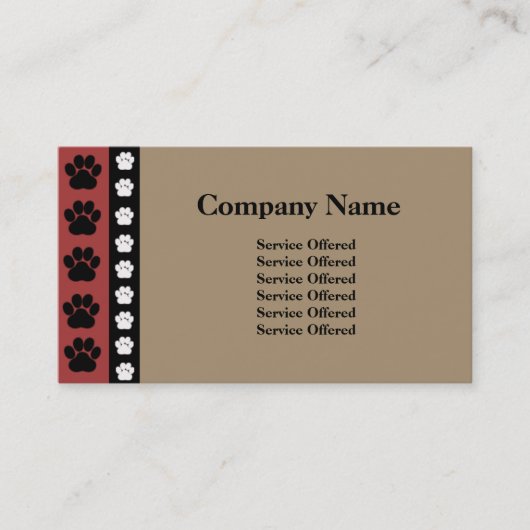 Pet Products & Services Visitekaartje (Voorkant)