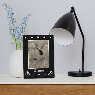 Pet Rabbit Loss   Bunny Prints Foto Memorial Fotoplaat