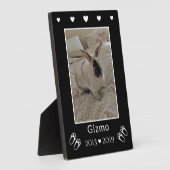 Pet Rabbit Loss | Bunny Prints Foto Memorial Fotoplaat (Zijkant)