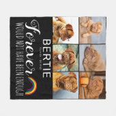 Pet Rainbow Bridge Foto Collage Keepomwille Fleece Deken (Voorkant (Horizontaal))