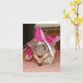 Pet Rat Princess Reba Note Kaart (Gele Bloem)