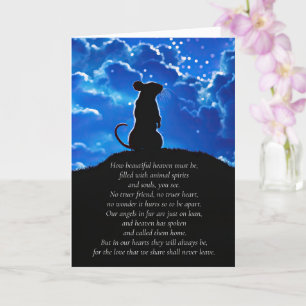 Pet Rat Sympathie met Spiritueel gedicht Kaart