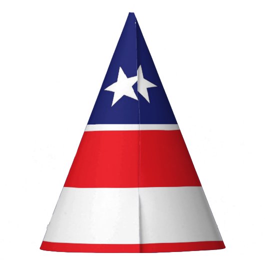Pet Red White en Blue van de Amerikaanse vlaggenpa Feesthoedjes (Achterkant)