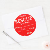 Pet Rescue Stickers (Envelop)