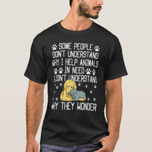 Pet Rescuer ter bevordering van katten die honden  T-shirt