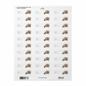 Pet Rhodesian Ridgeback Dog Afbeelding Etiket (Full Sheet)