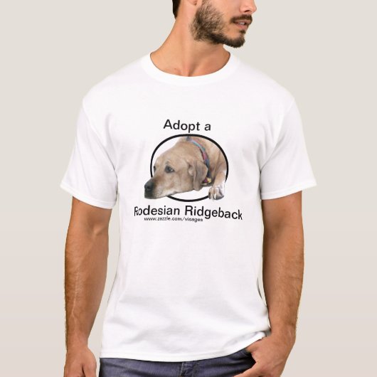Pet Rhodesian Ridgeback Dog Afbeelding T-shirt (Voorkant)