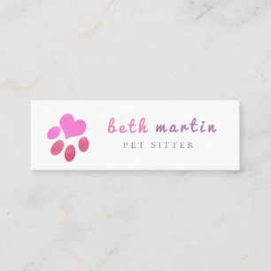 Pet-ritssluiter Mini Visitekaartje