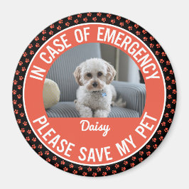 Pet Safety Alert Foto & Naam Emergency Responder Magneet