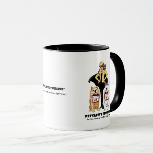 Pet Safety Crusader Coffee Mug (Devant droit)