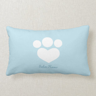 Pet Salon Spa Groomer Personalized Sky Blue Kussen
