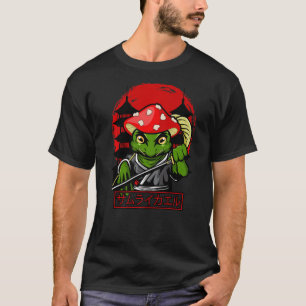Pet Samurai Frog Japanse arrior T-shirt