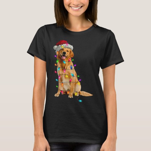 Pet Santa Dog L T-shirt (Voorkant)
