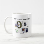 PET Scan, iemand? (Positron Emission Tomography) Koffiemok (Links)