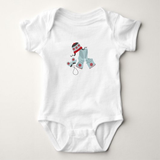 Pet Scarf & Mittens Romper (Voorkant)