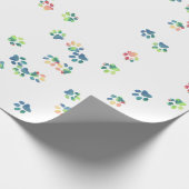 Pet schildert overal afdrukken cadeaupapier (Hoek)