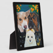 Pet Selfie Painting by Alfred Fox Fotoplaat (Zijkant)