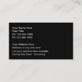 Pet Service-Visitekaartjes Visitekaartje (Achterkant)