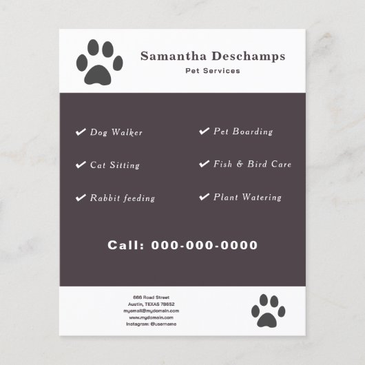 Pet Services Flyer (Voorkant)