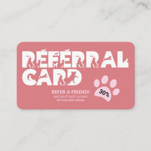 Pet Services Pauw Print  Aanbevelingskaartje