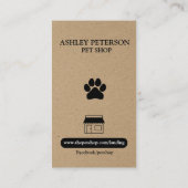 Pet Shop Kraft-Visitekaartje Visitekaartje (Achterkant)
