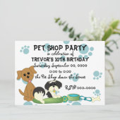 Pet Shop Party Kaart (Staand voorkant)