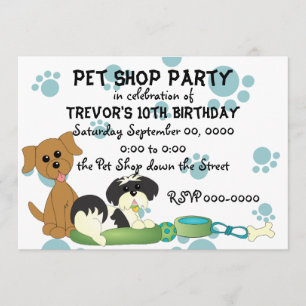 Pet Shop Party Kaart