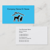 Pet Silhouette Visitekaartjes (Voorkant / Achterkant)