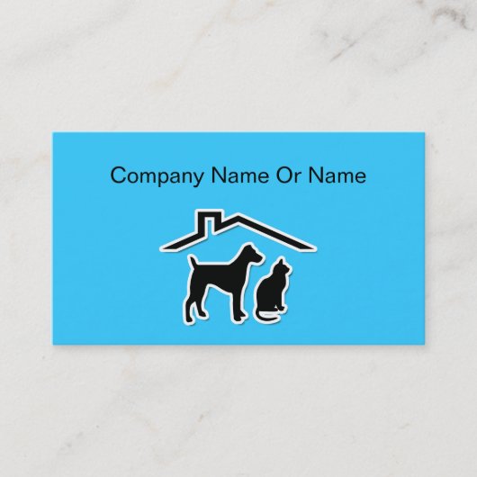 Pet Silhouette Visitekaartjes (Voorkant)