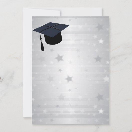 Pet Silver Stars Afstuderen Kaart (Achterkant)