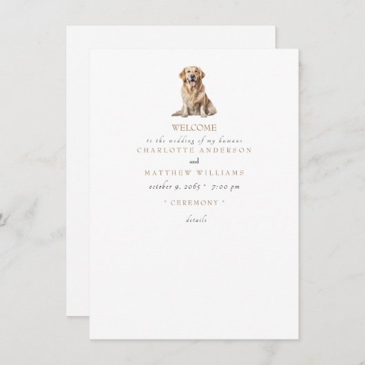 Pet Simple Noir & Or Texte Mariage Programme II (Devant / Derrière)