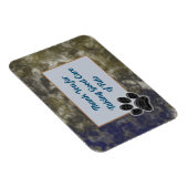 Pet Sitter Appreciation Blue Gold Swirls Bedankt Magneet (Rechterzijde)