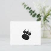 Pet Sitter & Dog Walker Paw Print Briefkaart (Staand voorkant)