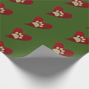 Pet Sitter Dog Walker Paw Print Happy Holiday Cadeaupapier