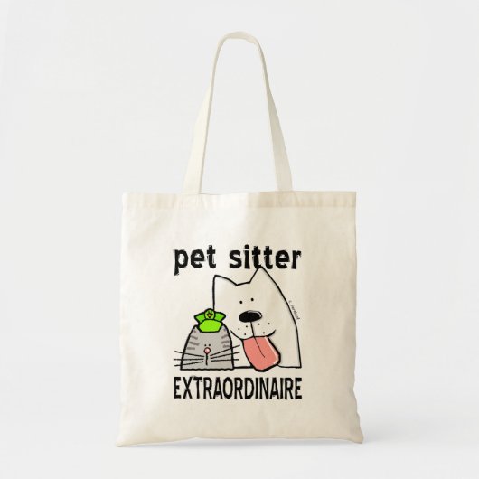 Pet Sitter Extraordinaire Tote Bag (Voorkant)