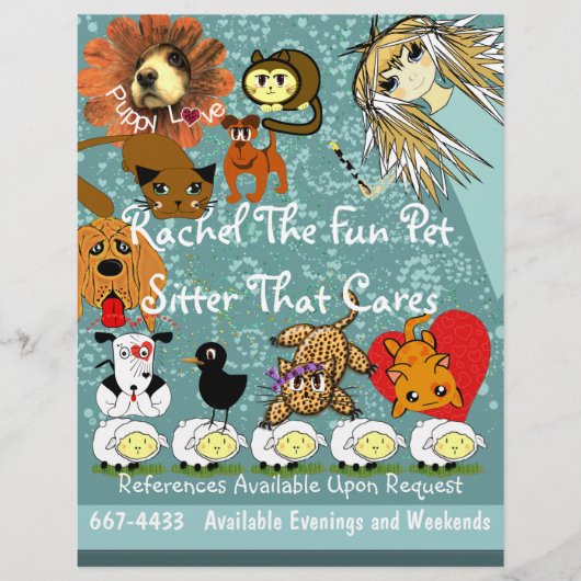 Pet Sitter Flyer (Voorkant)