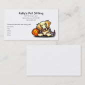 Pet Sitter Golden Retriever Simple Visitekaartje (Voorkant / Achterkant)